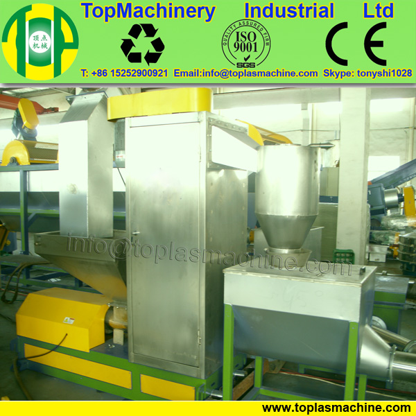 dewatering machine for the waste PET bottle recycle crush wa